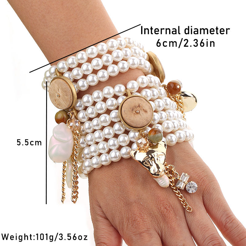 Pearl Luxe Multi-Layer Bracelet