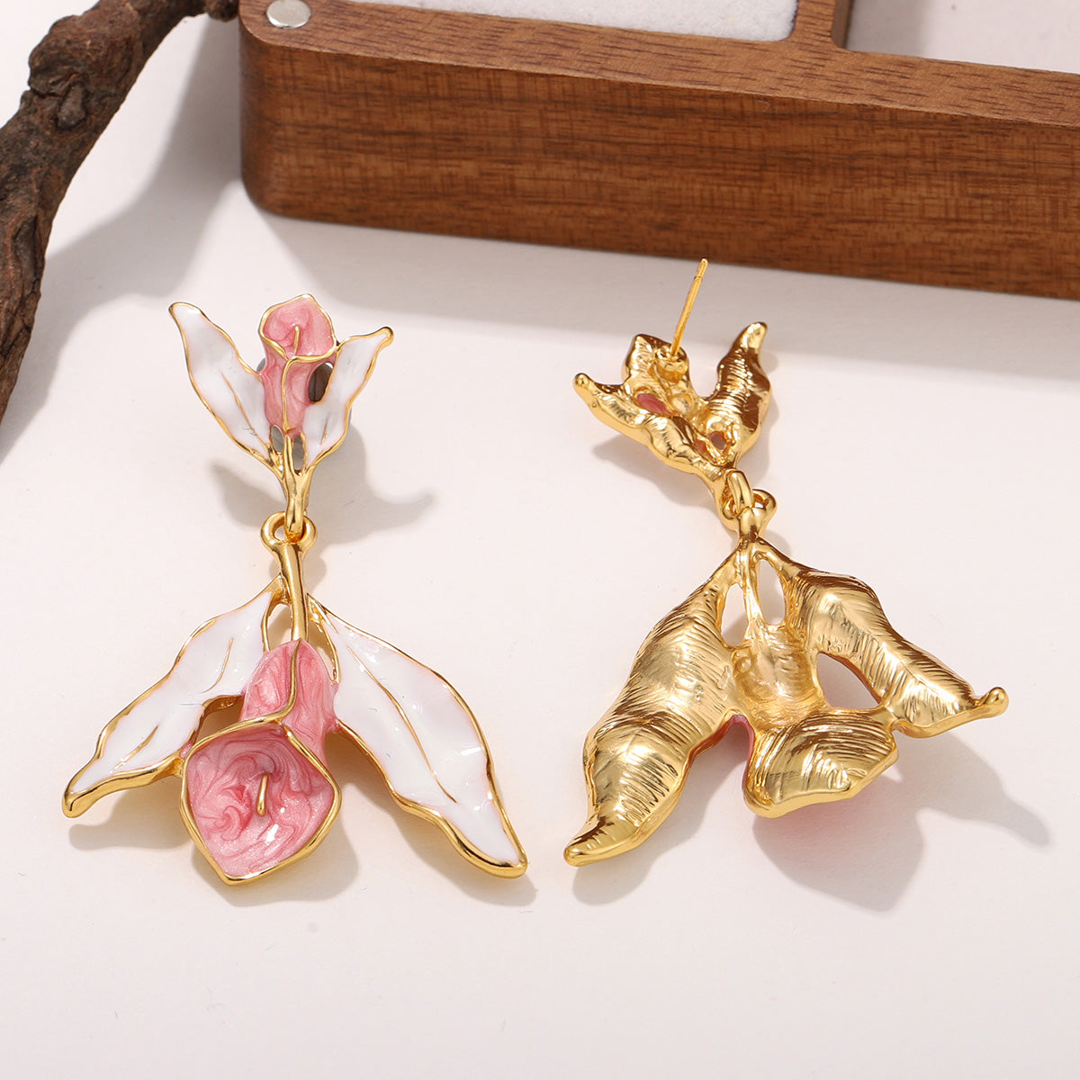 Blush Lily Bloom Earrings