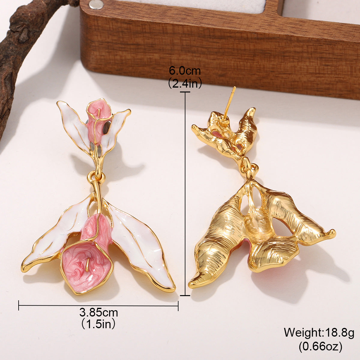 Blush Lily Bloom Earrings