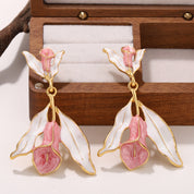 Blush Lily Bloom Earrings