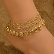 Golden Dewdrop Anklet