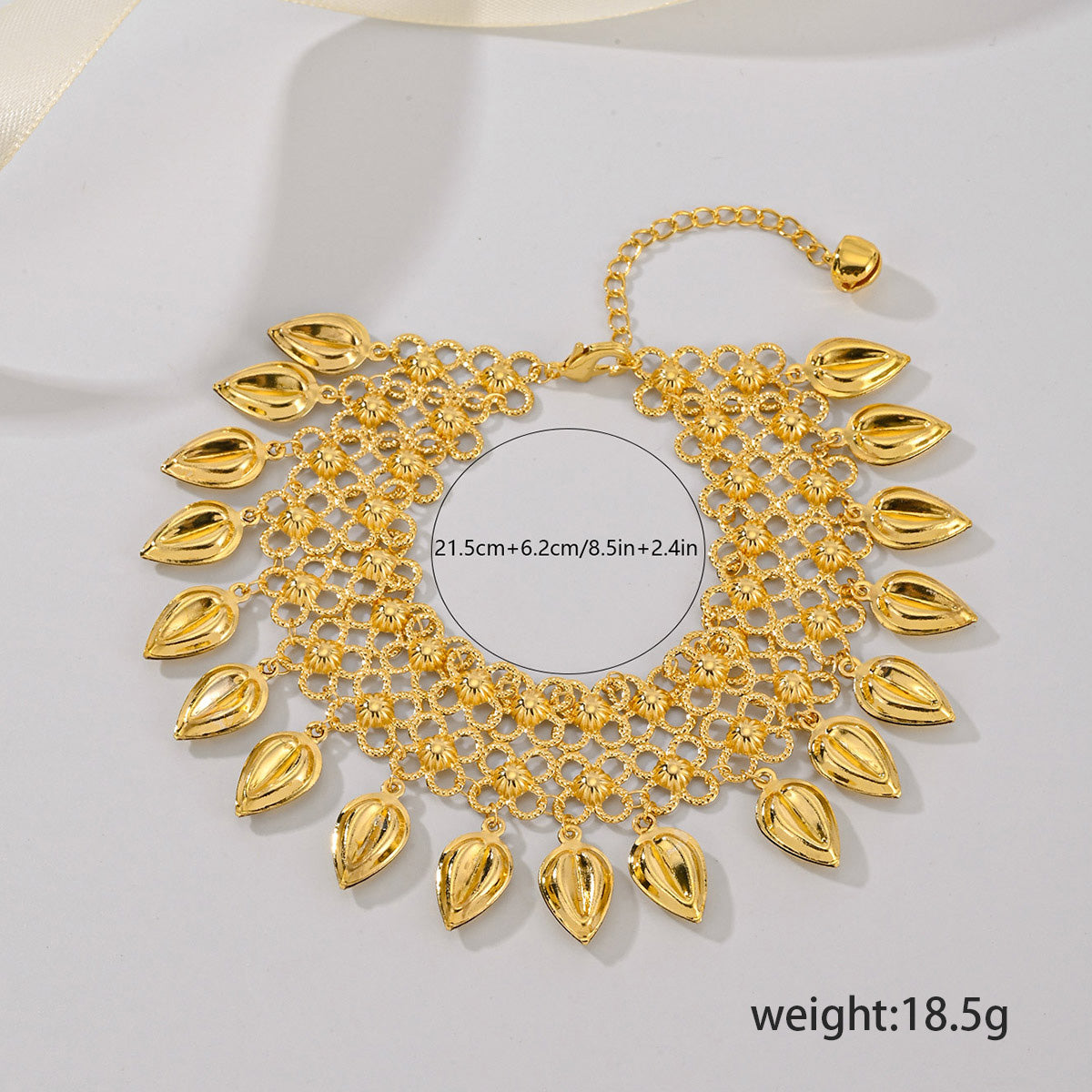 Golden Dewdrop Anklet
