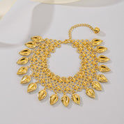 Golden Dewdrop Anklet