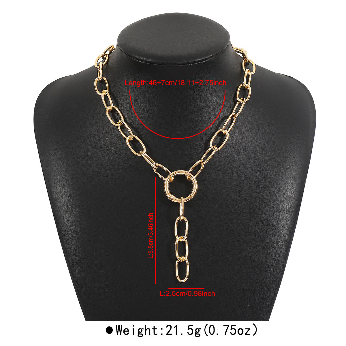 Bold Link Statement Necklace