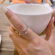 Eternal Luxe Adjustable 18K Gold Plated /925 Silver Plated Band Ring