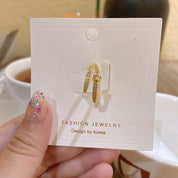 Eternal Luxe Adjustable 18K Gold Plated /925 Silver Plated Band Ring