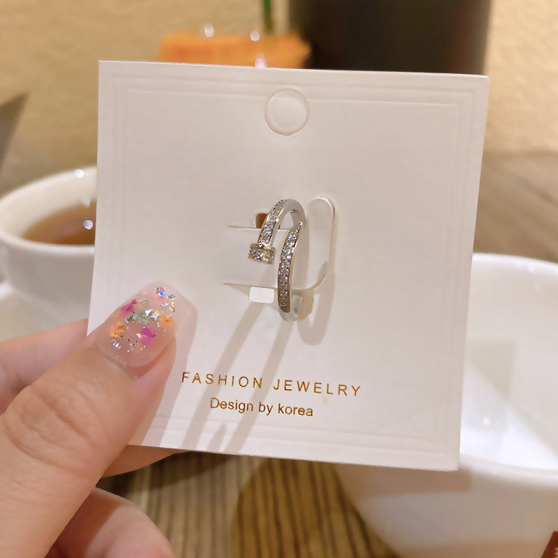 Eternal Luxe Adjustable 18K Gold Plated /925 Silver Plated Band Ring