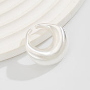 Enamel Aura Signet 925 Silver / 18K Gold Plated Adjustable Ring
