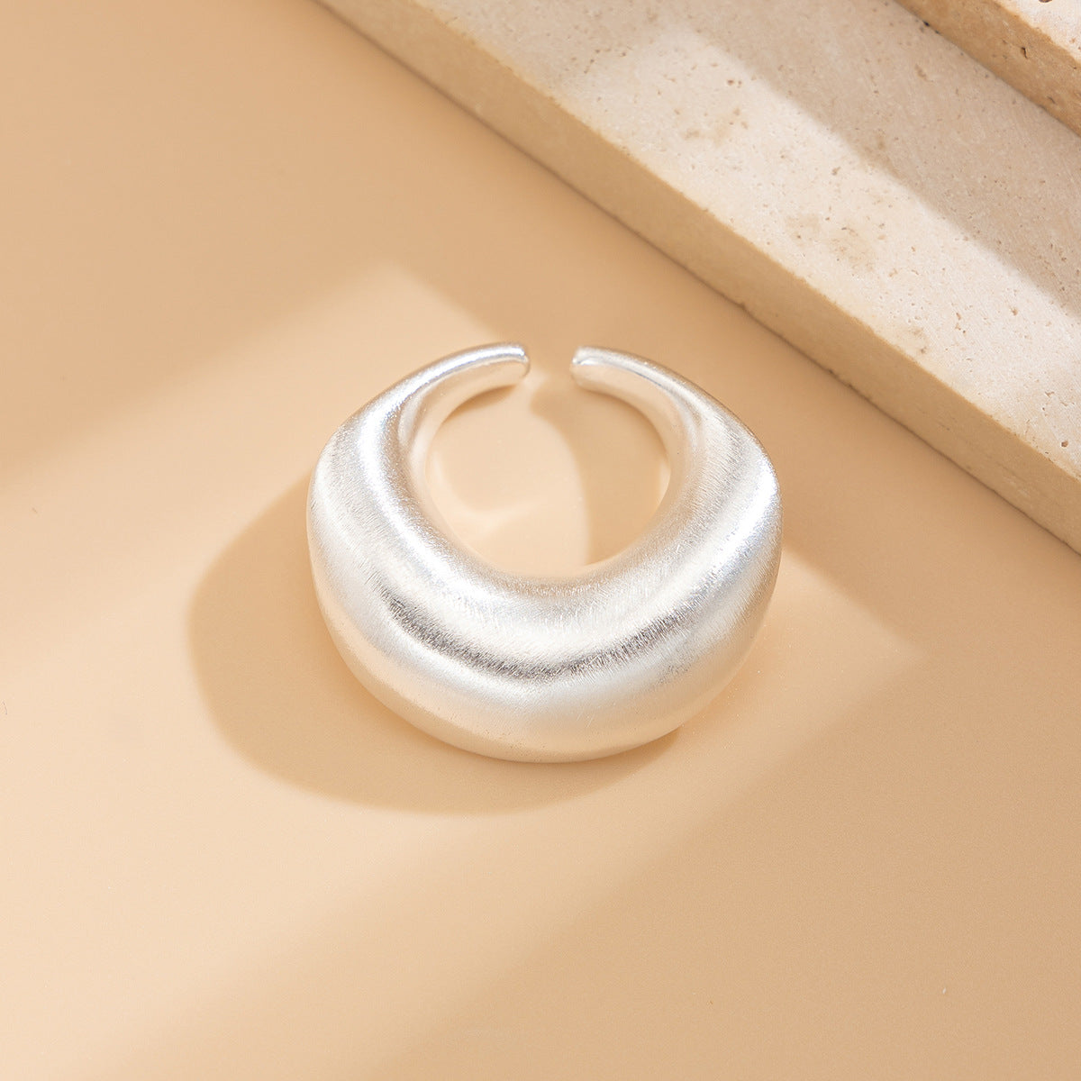 Enamel Aura Signet 925 Silver / 18K Gold Plated Adjustable Ring