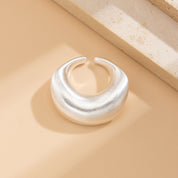 Enamel Aura Signet 925 Silver / 18K Gold Plated Adjustable Ring