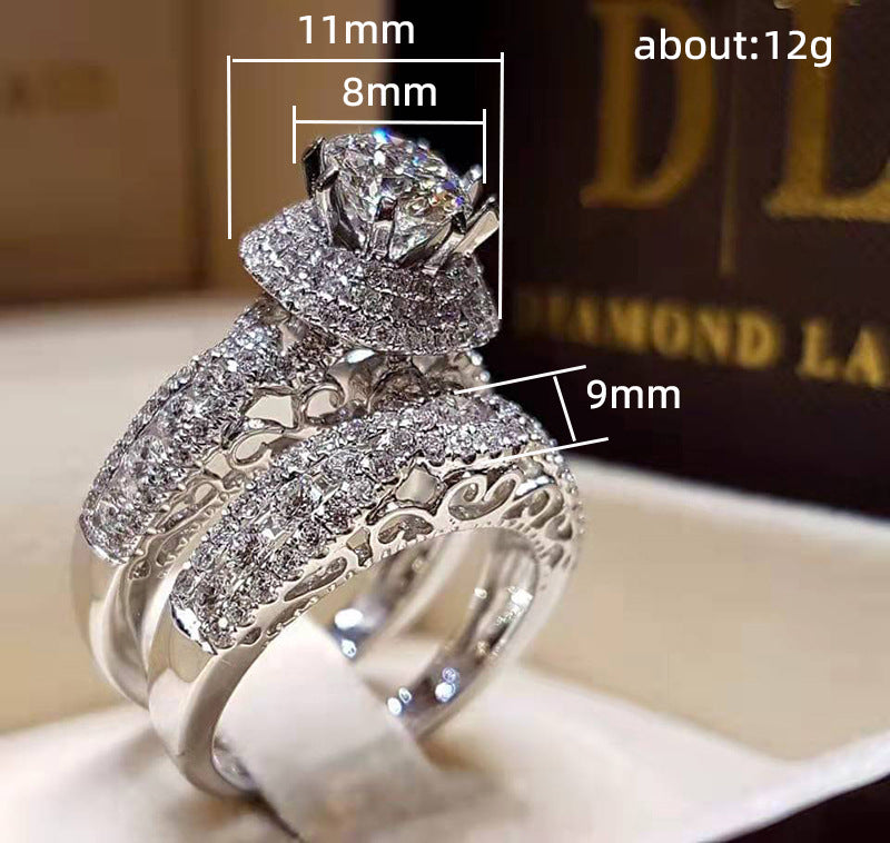 Eternal Radiance Duo Ring Set