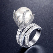 Pearl Bloom Statement Ring