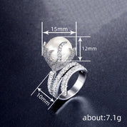 Pearl Bloom Statement Ring
