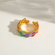 Prism Radiance Adjustable Ring