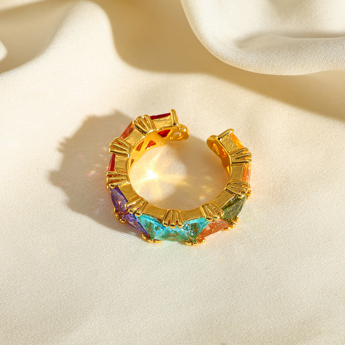 Prism Radiance Adjustable Ring