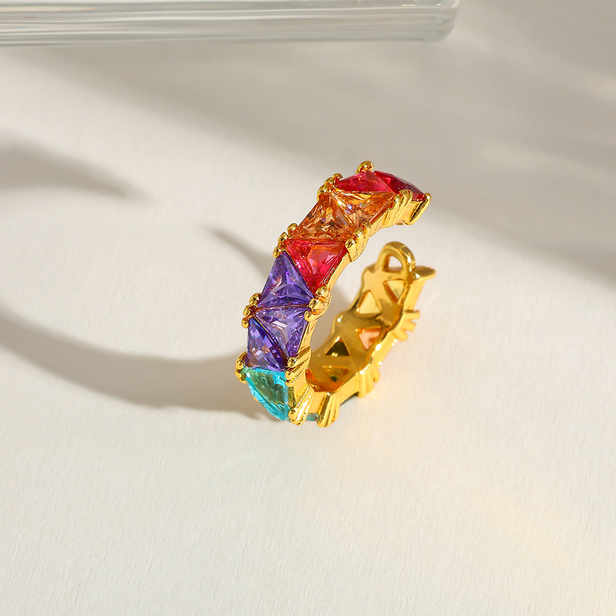 Prism Radiance Adjustable Ring