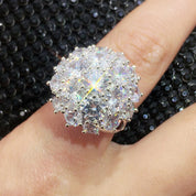 Radiant Aurora Cluster Statement Ring