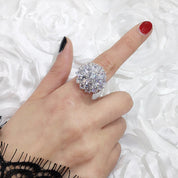 Radiant Aurora Cluster Statement Ring