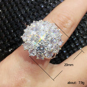 Radiant Aurora Cluster Statement Ring