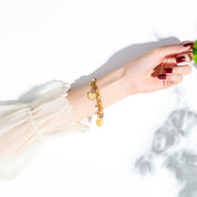 Golden Heart Charm Bracelet