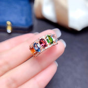 Radiant Symphony Gemstone Band