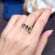 Radiant Symphony Gemstone Band