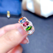 Radiant Symphony Gemstone Band
