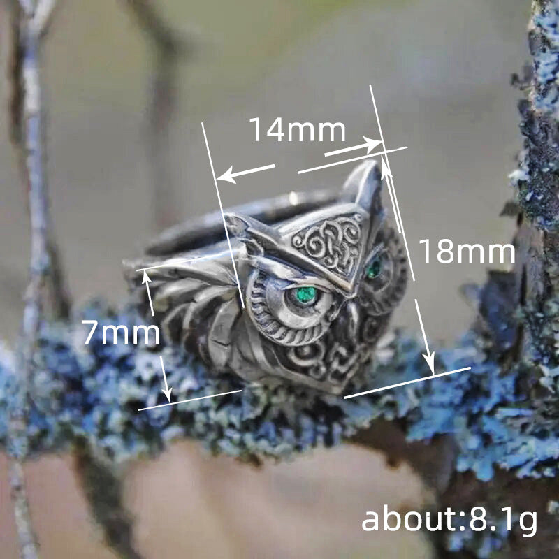 Mystic Noctura Owl Adjustable Ring