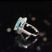 Aqua Dusk Teardrop Ring