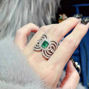 Emerald Wings 925 Sliver Plated Radiance Ring