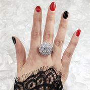 Radiant Aurora Cluster Statement Ring