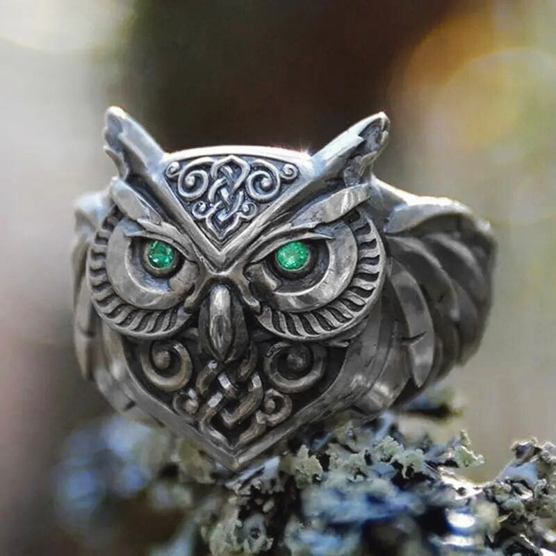 Mystic Noctura Owl Adjustable Ring