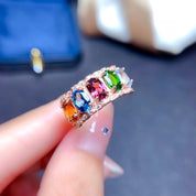 Radiant Symphony Gemstone Band