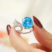 Celestia Wing Crystal Adjustable Ring