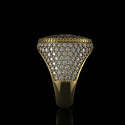 Imperial | Radiant Mandala Ring | Geometric Mandala Star Motif | Bold Luxury Statement