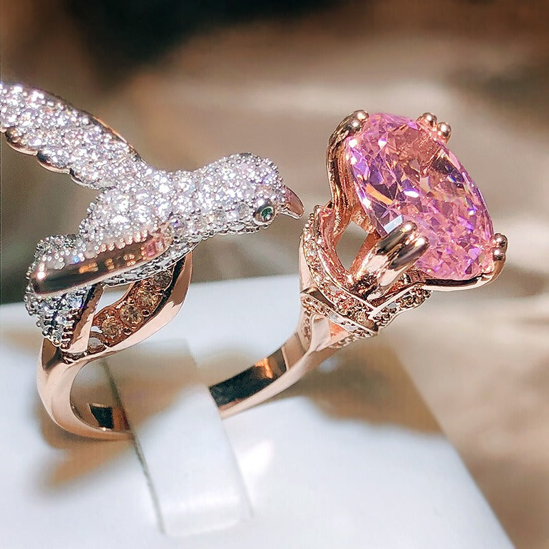 Soaring Elegance Bird Ring