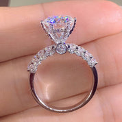 Radiant Sparkle Solitaire Ring