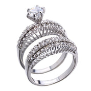 Dazzling Duo Set Ring