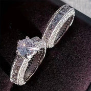 Dazzling Duo Set Ring