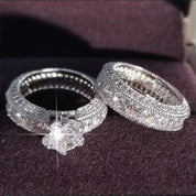 Dazzling Duo Set Ring