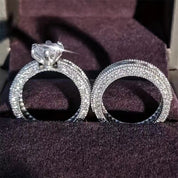 Dazzling Duo Set Ring