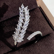 Golden Laurel Statement 18K Gold / 925 Silver Plated Adjustable Ring