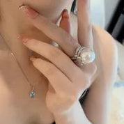 Majestic Pearl Crown Ring