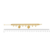 Golden Heart Charm Bracelet